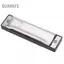 Guansfs Huairdum Harmonica 10 Lỗ Kim Loại Đồ Chơi Trẻ Em Blue Rock Jazz Harmonicas Dân Gian Bạc dành cho Những Người Yêu Âm Nhạc