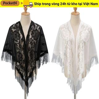 POCKETN Khăn choàng vải tuyn nữ thanh lịch, phụ kiện đám cưới, khăn cô dâu