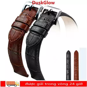 Dây đeo đồng hồ DUKGLOW 16mm 20mm 22mm Dây đeo bằng thép mềm Khóa thắt lưng thể thao cổ điển