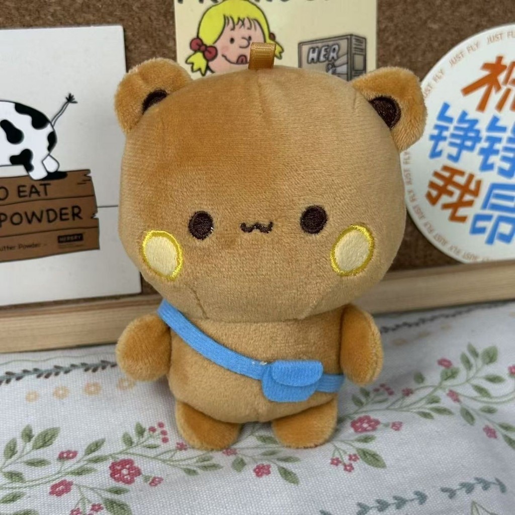 Một Hai Vải Vải 10cm Búp Bê Dễ Thương Sang Trọng Đồ Chơi Búp Bê Móc Khóa Mặt Dây Chuyền Ngoại Vi Cặp Đôi Mặt Dây Chuyền Quà Tặng