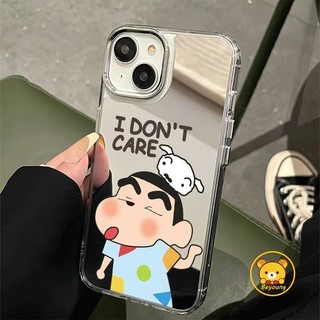 Ốp Điện Thoại Gương Crayon Shin-chan Dễ Thương Cho Honor X9D X8D X7D X6D X6C X5C Plus 600 Lite 500 400 Smart Pro Win RT Power2 X80i X70 Magic 8 Pro Air Cover Hoạt Hình Ốp Lưng