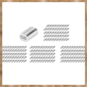 200 CÁI 1 / 16 Inch Cáp Ferrule Bộ Hợp Kim Nhôm Uốn Vòng Tay Cho Dây