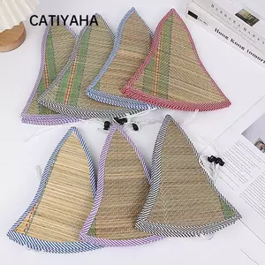 Mũ Rơm CATIYAHA, Mũ Đi Biển Có Thể Gập Lại Vành Rộng, Mũ Mùa Hè Đa Năng Nam Nữ