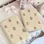 Gương gập mini trang điểm bỏ túi họa tiết bánh quy gấu nâu retro ấm áp dễ thương
