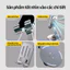 Chân đế hoàn toàn bằng kim loại Xoay 360°Có thể gập lại Dễ dàng mang theo Thích hợp cho máy tính bảng và điện thoại
