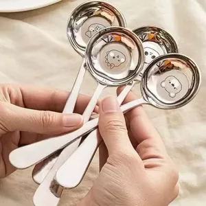 Sét ComBo 4 cái thìa nhỏ inox an toàn không han rỉ hình gấu đáng yêu . C87 SHOP