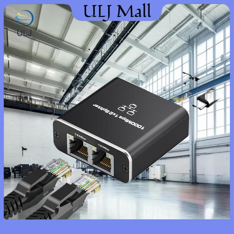 Bộ chia cáp mạng ULJ với một đến hai Bộ chia RJ45 truy cập Internet đồng thời với một đến hai cổng Ethernet chuyển đổi Gigabit.