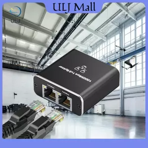 Bộ chia cáp mạng ULJ với một đến hai Bộ chia RJ45 truy cập Internet đồng thời với một đến hai cổng Ethernet chuyển đổi Gigabit.