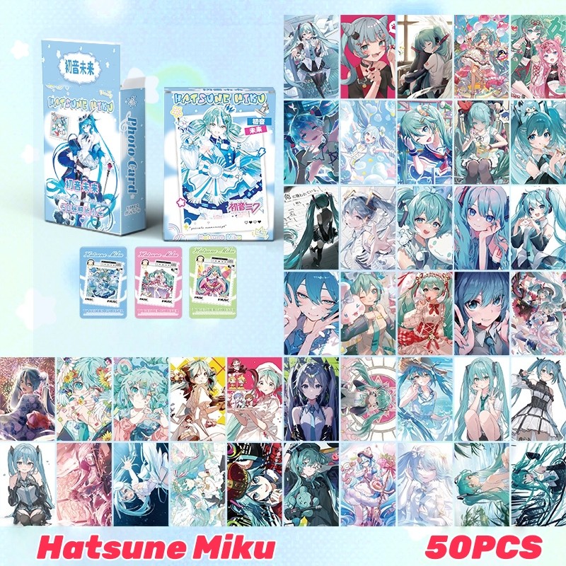 Bộ 50-92 Manga Manhwa Hatsune Miku Laser Holographic Lomo Cards Chân dung Jianghu: Kẻ xấu Countryhumans Photocard Hình ba chiều băng giá đầu tiên Bưu thiếp YM