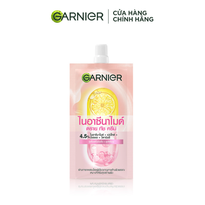 MỚI! Mẫu dùng thử Kem dưỡng ẩm Garnier ráo mịn như Mochi cấp ẩm 48H cho da căng mịn - Garnier Dry Touch Cream 7ml