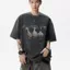 Áo thun ngắn tay nam nữ từ cotton nguyên chất, phong cách Mỹ với hình in đặc sắc, phù hợp cho những buổi dạo phố mùa hè.
