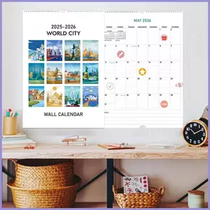 Lịch treo tường Công cụ lập kế hoạch lịch hàng tháng Công cụ lập kế hoạch thẩm mỹ có tầm nhìn rõ ràng Thiết kế ngộ nghĩnh cho mueadsyvn