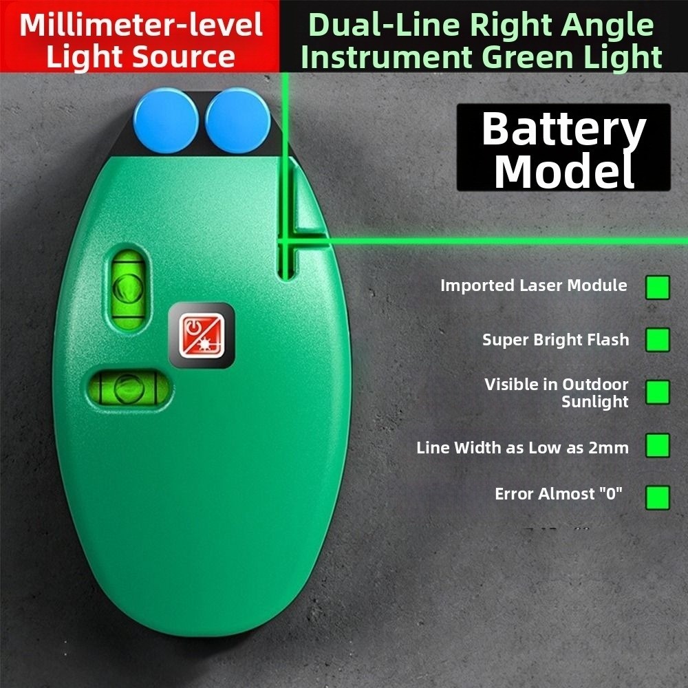 Laser dòng hồng ngoại SILKPULSE, Mức laser dọc có độ chính xác cao chạy bằng pin, Chùm tia đỏ / xanh khoảng cách dài Góc 90 độ Góc phải Ứng dụng tường mức bong bóng