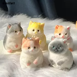 SMILE Squishy Relief Bóp Đồ chơi cho mèo, Với bề mặt đổ xô Đồ chơi giảm căng thẳng cho mèo Squishy Fidget, Thư giãn lo âu Đồ chơi bóp mềm hình mèo dễ thương lớn cho người lớn Trẻ em