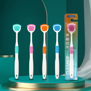 【Roshy】bàn chải làm sạch lớp phủ lưỡi dụng cụ cạo lớp phủ lưỡi bằng silicon Bàn chải làm sạch lớp phủ lưỡi cầm tay