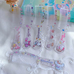 【Roshy】🍧Lược chải tóc Sanrio trong suốt, thiết kế đáng yêu