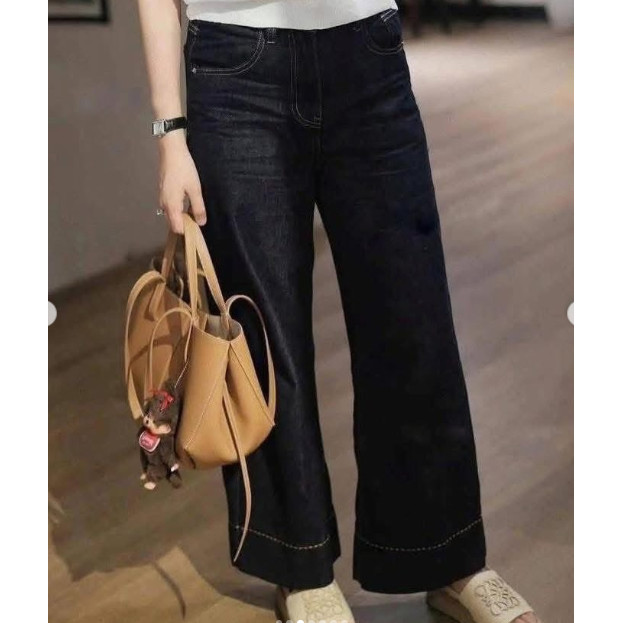 QUẦN JEANS DÁNG DÀI WGWE W9369