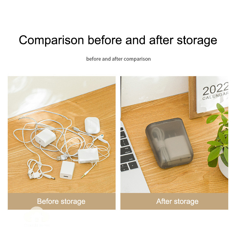 Hộp đựng trang sức, đồ lặt vặt có nắp, hộp đựng cáp dữ liệu điện thoại, tai nghe, bộ sạc.