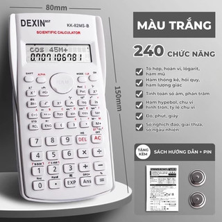Máy tính khoa học đa năng 240 chức năng, máy tính cầm tay mini dành cho Học Sinh cấp 2, cấp 3