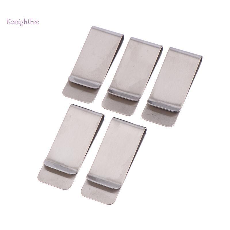 K2nightFee 5 Cái Đơn Giản Mỏng Kim Loại Kẹp Tiền Di Động Đa Năng Kinh Doanh Kẹp Thẻ Nam Ví Đựng Thẻ Kinh Doanh Ví Kẹp Tiền VN