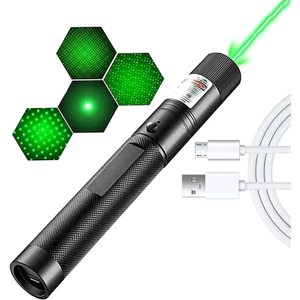 Đèn pin Laser Laze MV – 303 (Đen) tia xanh được tặng pin sạc và sạc.