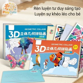 3D Hình Động Vật Dán Chất Liệu Giấy Sáng Tạo Tư Duy khéo léo Đào Tạo Thanh Thiếu Niên 7-14 Tuổi