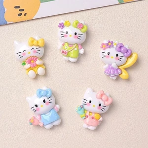 Set Charm Kitty Hoa Nhí Pastel – Hello Kitty Cute Gắn Dép Crocs Trang Trí Giày Sandal Dễ Thương 2026