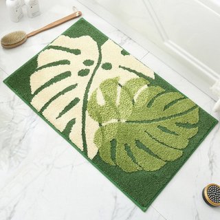 Thảm tắm thấm mềm mại Lông cừu giả chống trượt Polyester Trang trí cửa phòng tắm Thảm khô nhanh