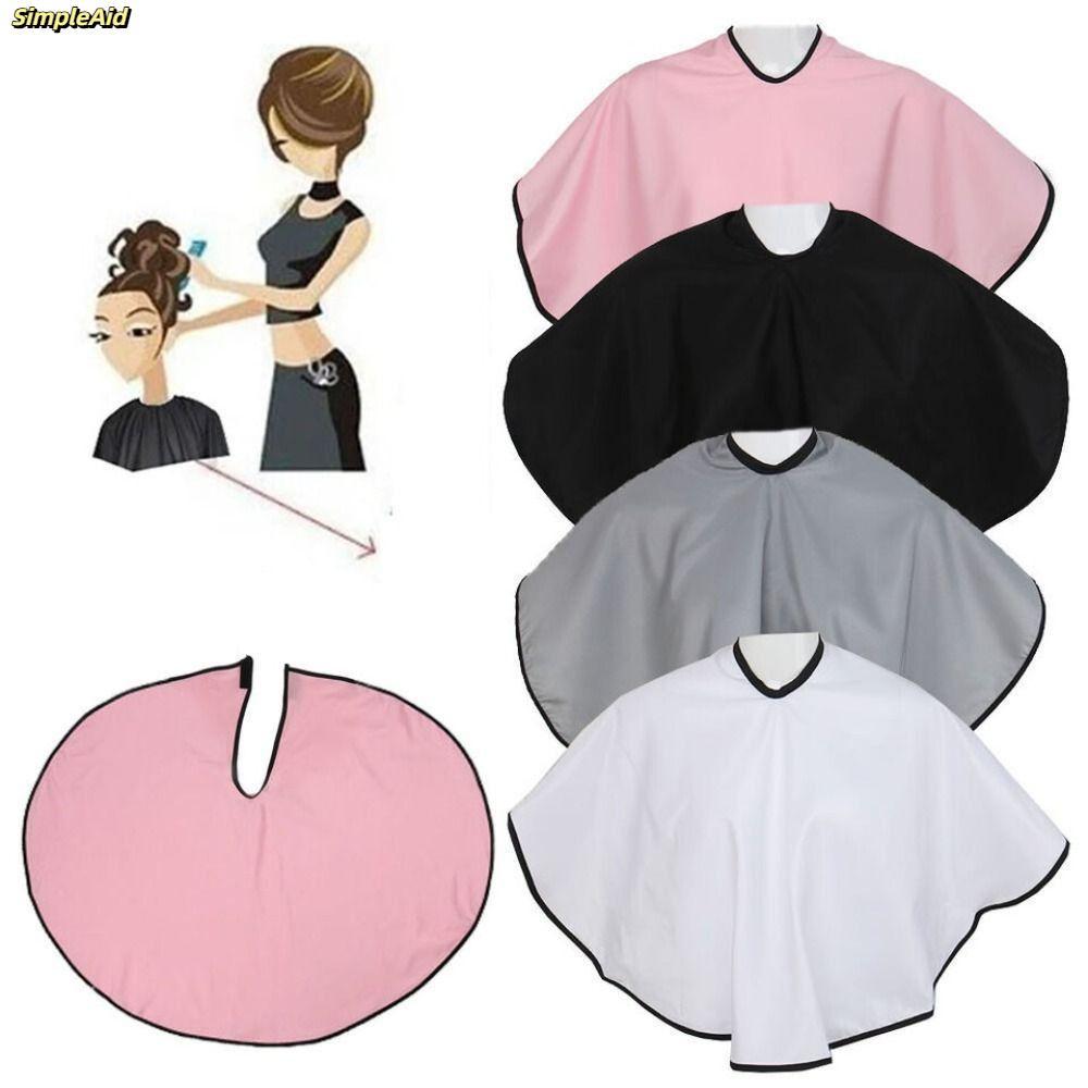[Còn hàng] Khăn choàng tóc nhuộm SIMPLEAID, Mũi cắt tóc chống thấm nước Dụng cụ Salon, Tạp dề làm tóc chống tĩnh điện có thể tái sử dụng