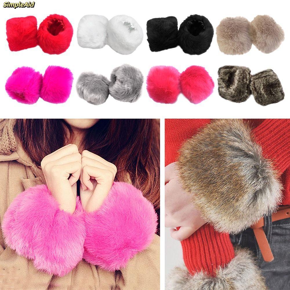 <![Vận chuyển nhanh] Vòng cổ tay lông thú giả và áo khoác Simpleaid mùa đông - Giữ ấm hiệu quả