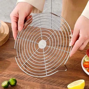 Vỉ Nướng Inox Xịn Lò Vi Sóng size 20x20 Vỉ nướng Tròn Vỉ nồi Chiên Không Dầu