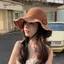 AqToCna Mũ Chống Nắng Vành Lớn Phong Cách Pháp, Dệt Kim,Che Chắn Tốt Mùa Xuân-Hè
