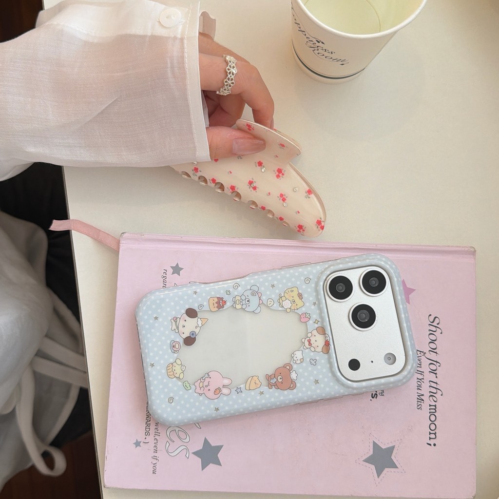 Ốp điện thoại động vật có dấu chấm cho iPhone 17 Pro Max 17 16 15 14 13 Vỏ bảo vệ chống sốc