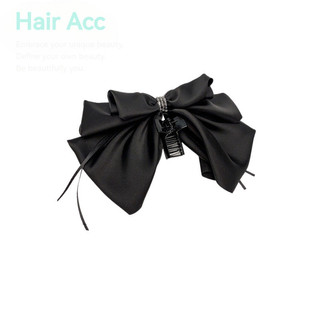 Kẹp Tóc Phong Cách Hàn Quốc từ Vải Đuôi Ngựa, Size Lớn với Chiếc Nơ Elegant
