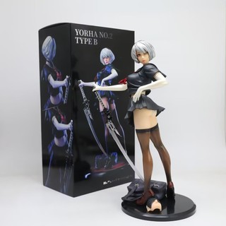 30cm NieR: Automata 2B / YoRHa No.2 Loại B Thủy Thủ Đồng Phục Đi Học JK Ver. Nhân vật hành động PVC