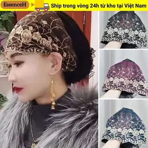 Mũ ESSENCEH, Mũ bông Baotou, Mũ cầu nguyện ren thêu thời trang mùa hè dành cho nữ
