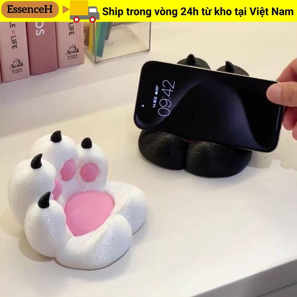 Giá đỡ điện thoại ESSENCEH Claw, Trang trí máy tính để bàn Giá đỡ điện thoại miếng đệm mèo vui nhộn, Giá đỡ điện thoại di động in bền bỉ cho người sắp xếp máy tính để bàn