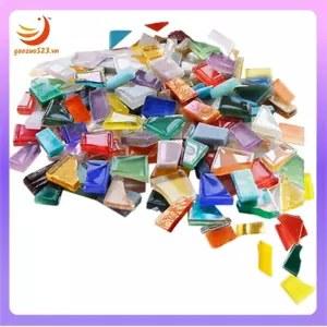Gạch khảm hình tam giác, Bộ làm khảm thủy tinh nhiều màu và rất thích hợp cho đồ thủ công và trang trí nhà cửa