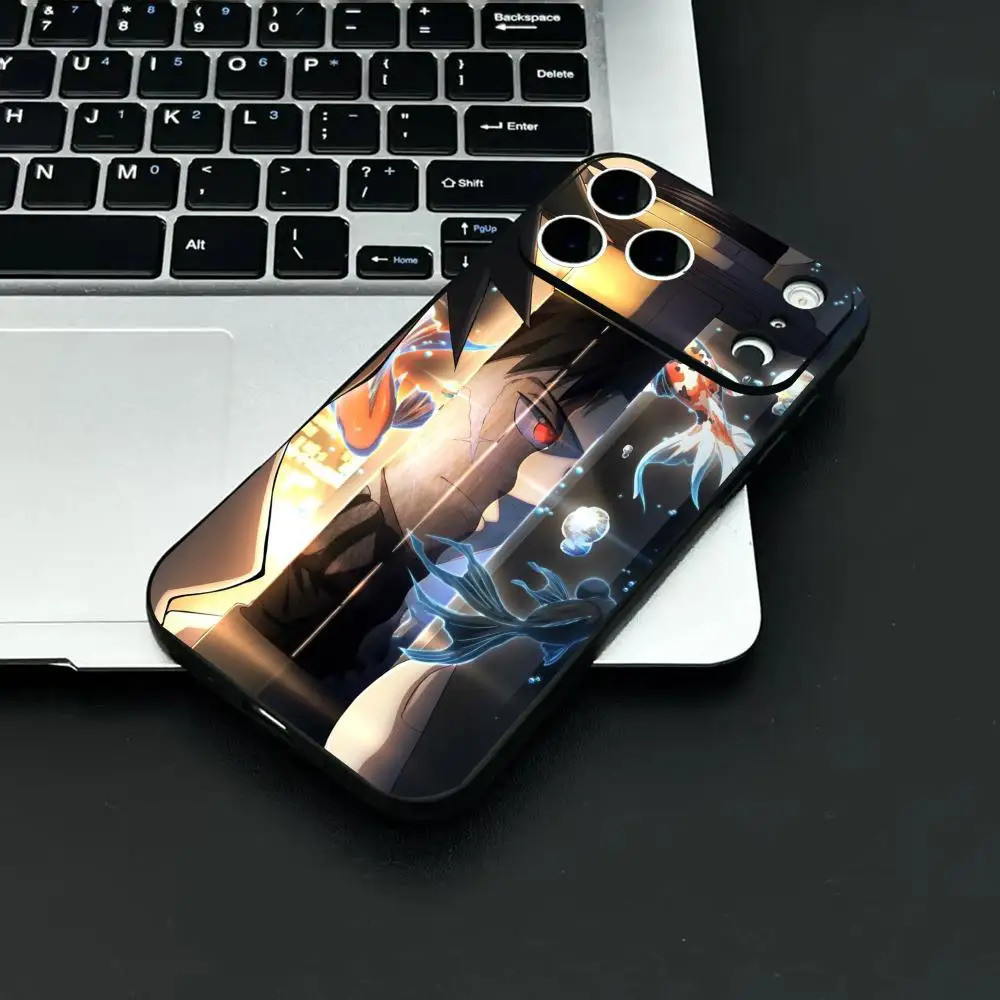 TP-3 Anime K-Kagurabachi Ốp Lưng Điện Thoại IPhone 17 16 15 14 13 12 11 Pro Max Plus Mini Đen Mờ Vỏ Mềm Funda