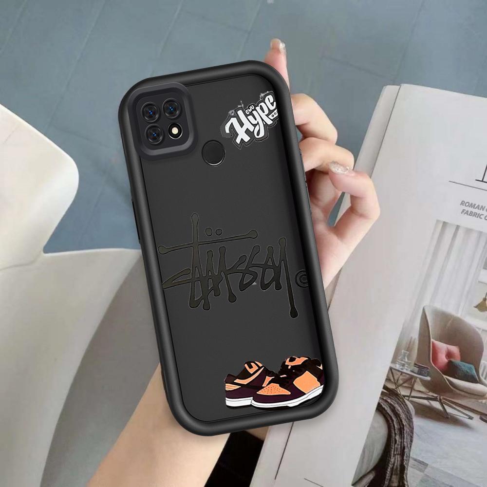 Ốp Lưng Cho OPPO A15 A15S A35 Hoạt Hình Silicon Phụ Kiện Vỏ Điện Thoại Mềm TPU Tình Yêu Xu Hướng Giày Thiên Thần Mắt Chống Sốc Ốp Lưng