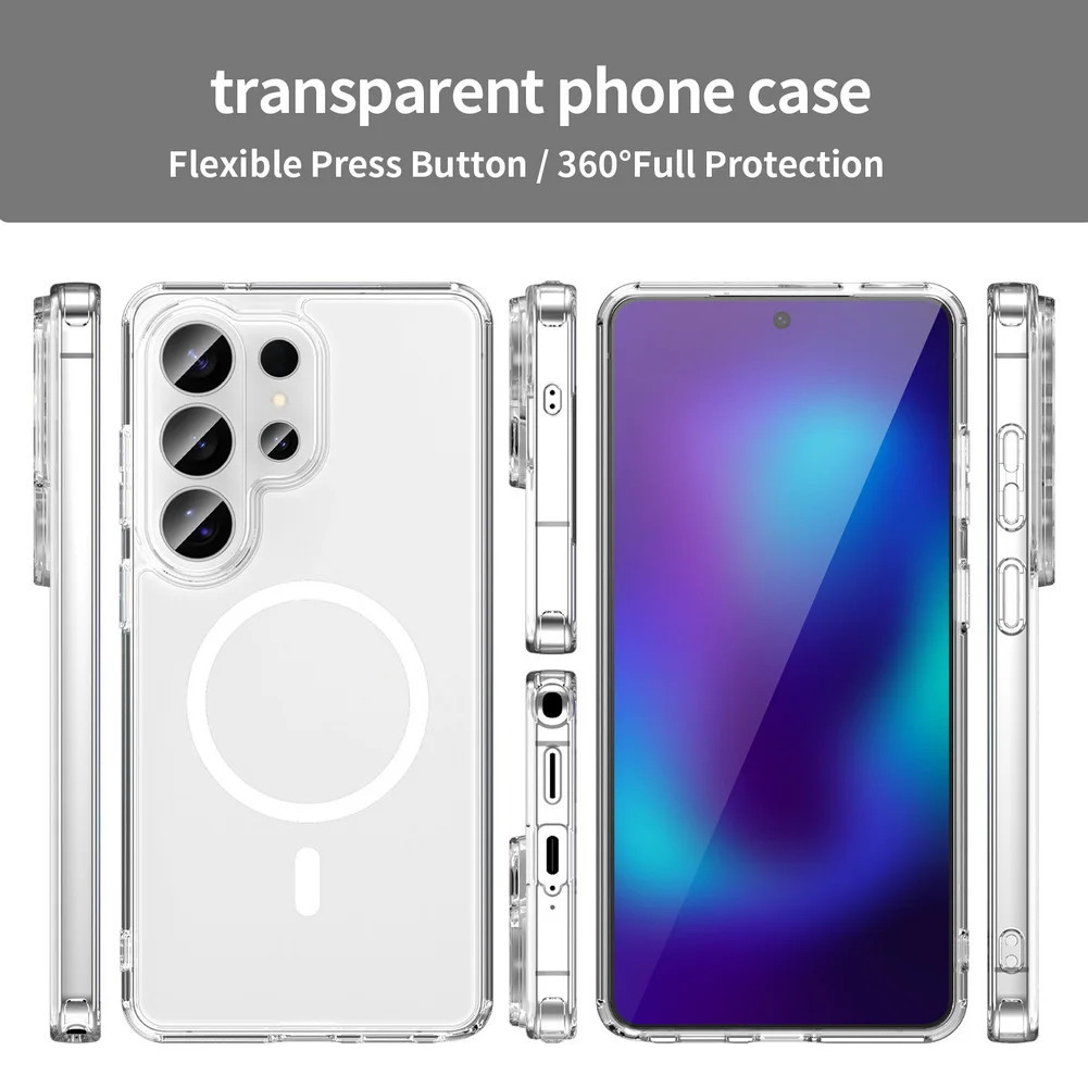 Ốp điện thoại chống rơi trong suốt 4 góc cho Samsung S26 Ultra S26 Edge Galaxy S25 FE s25 ultra S24 + Vỏ bảo vệ