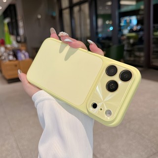 Phim Bảo Vệ Ống Kính Aurora Màu Trơn Silicon Ốp Lưng Điện Thoại iPhone 17Promax 17Pro 12 13 14 15 16 Pro Max Chống Sốc Nữ Điện Thoại Di Động