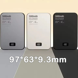 [JLK] Sạc dự phòng từ tính siêu mỏng 5000mAh Pin di động không dây PD20W Sạc nhanh powerbank cho iPhone Samsung Xiaomi