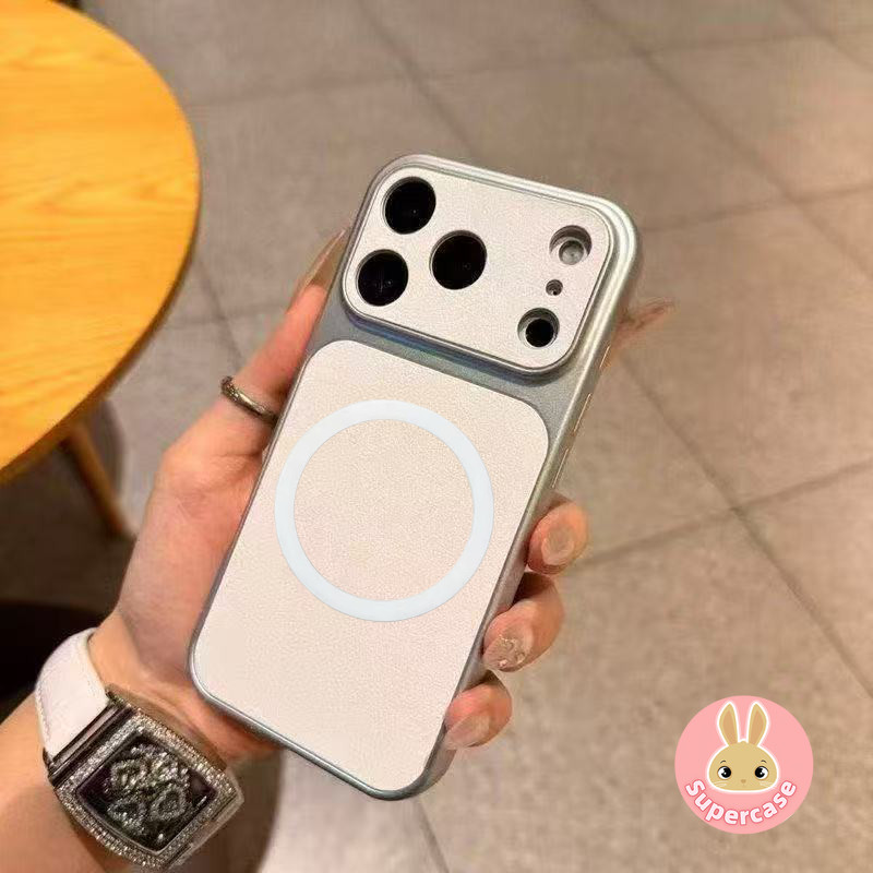 Ốp Điện Thoại Từ Tính Sang Trọng Cho Honor X5C X5B Plus Win RT Play 10 4G 5G Vỏ Đơn Giản Mạ Khung Lưng Da PU Mềm