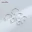 AqToCna 1 Thép Không Gỉ CZ Xuyên Bông Tai Bông Tai Xương Tai Sụn Xoắn Tragus Daith Conch Rook Hoop Bông Tai Nữ Trang Sức Cơ Thể AqToCna