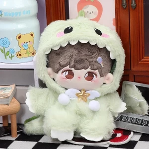 Khủng Long Nhỏ Quần Áo Cho Bé 20cm Quần Áo Cotton Dễ Thương Sang Trọng Jumpsuit Có Mũ Trùm Đầu Búp Bê Trang Phục Phụ Kiện