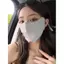 Khẩu Trang Vải Lụa Chống Tia UV Mặt Trời Hiệu Quả Có Lưới Thông Hơi Thoáng Khí Bảo Vệ Da Khỏi Nắng