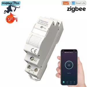 Tuya Cuộc Sống Thông Minh ZigBee 20A Rơ Le Công Tắc Thời Gian Din Rail Ứng Dụng Điều Khiển Từ Xa Cho Màn Hình Nguồn Hoạt Động