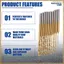 Bộ mũi khoan siêu nhỏ - 10 chiếc Mũi khoan nhỏ 0,6mm-2,2mm 2,35 Shank HSS Công cụ khoan lỗ khắc Mini