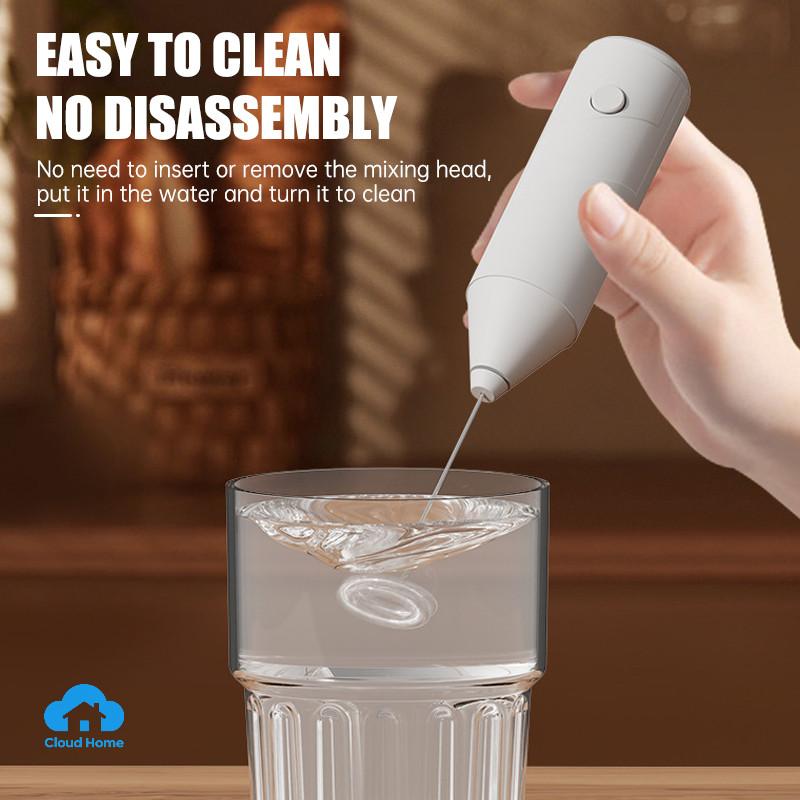 Máy tạo bọt sữa điện không dây, máy tạo bọt sữa cầm tay mini dùng trong làm bánh tại nhà.